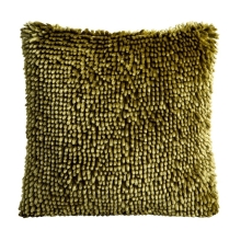 POSZEWKA SHAGGY 1 40 X 40 CM CIEMNOOLIWKOWY