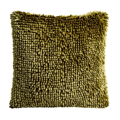 POSZEWKA SHAGGY 1 40 X 40 CM CIEMNOOLIWKOWY