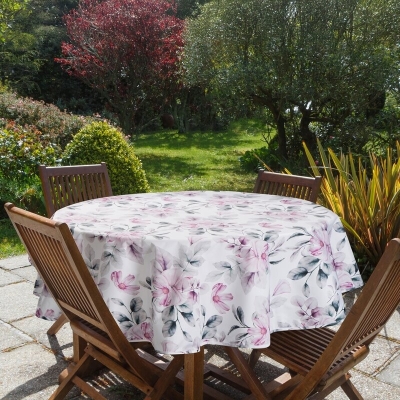 OBRUS GARDEN O 150 CM BIAŁY