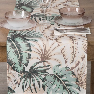 OBRUS GARDEN 40 X 140 CM KREMOWY