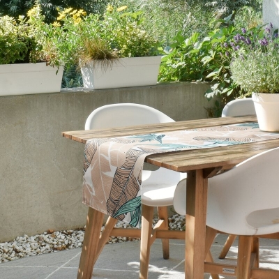 OBRUS GARDEN 40 X 140 CM BEŻOWY