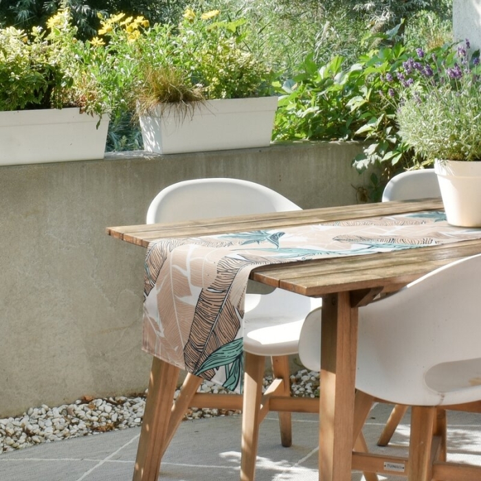 OBRUS GARDEN 40 X 140 CM BEŻOWY