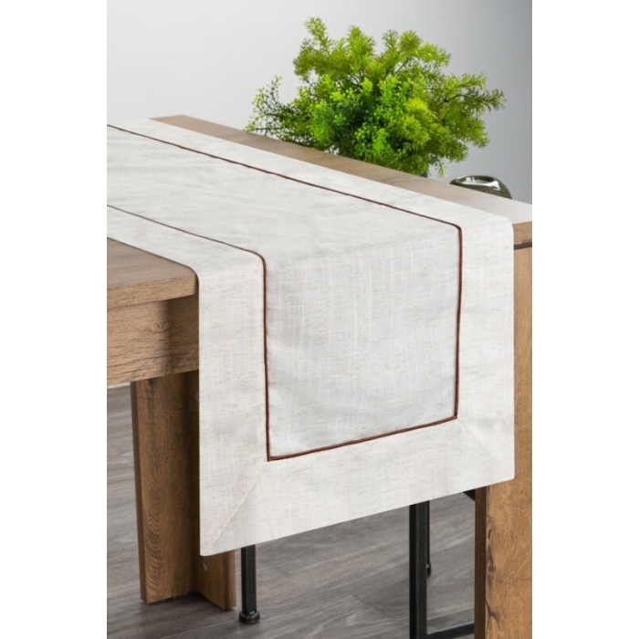 OBRUS NATU 9 40 X 140 CM NATURALNY