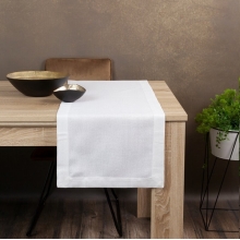 OBRUS STELLA 2 40 X 180 CM BIAŁY