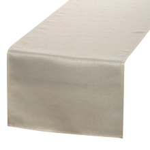 OBRUS SPARKLE 40 X 140 CM KREMOWY