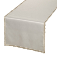 OBRUS LACE 40 X 180 CM KREMOWY