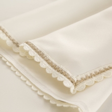 OBRUS LACE 40 X 180 CM KREMOWY