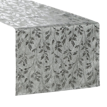 OBRUS SIMONA 40 X 180 CM SREBRNY