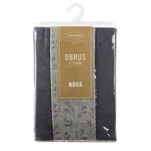 OBRUS ANITA 6 140 X 220 CM STALOWY