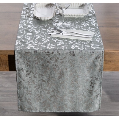 OBRUS SIMONA 40 X 140 CM SREBRNY