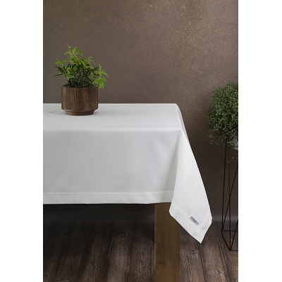 OBRUS ELLEN 140 X 220 CM BIAŁY