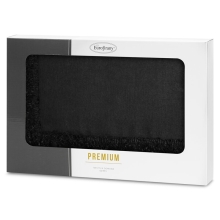 OBRUS JASPER 140 X 180 CM CZARNY