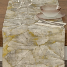 OBRUS CAGUA 40 X 140 CM MUSZTARDOWY