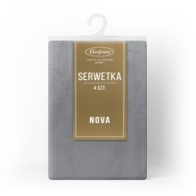 OBRUS MELINDA 30 X 40 CM STALOWY