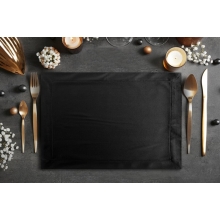 OBRUS MELINDA 140 X 220 CM CZARNY