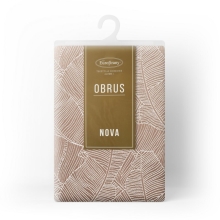 OBRUS ISLA 140 X 260 CM CIEMNOBEŻOWY