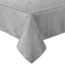 OBRUS ISLA 140 X 260 CM SREBRNY