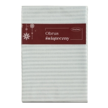 OBRUS FLASH 6 40 X 140 CM SREBRNY