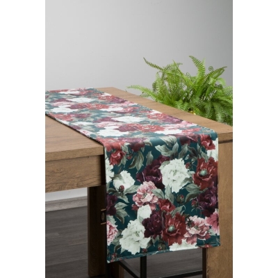 OBRUS VELVET 2 35 X 140 CM ZIELONY