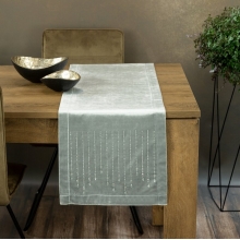 OBRUS ROYAL 3 35 X 140 CM SREBRNY
