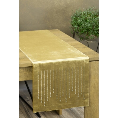 OBRUS ROYAL 3 35 X 140 CM ZŁOTY