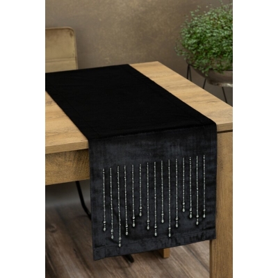 OBRUS ROYAL 3 35 X 220 CM CZARNY