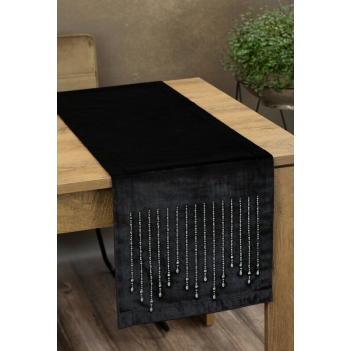 OBRUS ROYAL 3 35 X 220 CM CZARNY