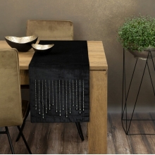 OBRUS ROYAL 3 35 X 220 CM CZARNY