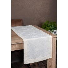 OBRUS LENA 40 X 200 CM KREMOWY