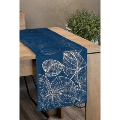 OBRUS BLINK 16 35 X 140 CM GRANATOWY