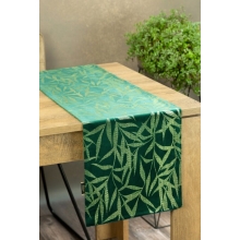 OBRUS BLINK 15 35 X 180 CM CIEMNOZIELONY