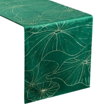 OBRUS BLINK 18 35 X 140 CM CIEMNOZIELONY