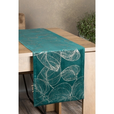 OBRUS BLINK 16 35 X 220 CM CIEMNOTURKUSOWY