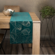OBRUS BLINK 16 35 X 220 CM CIEMNOTURKUSOWY