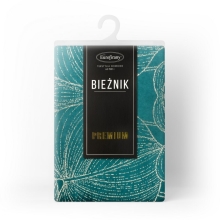 OBRUS BLINK 16 35 X 220 CM CIEMNOTURKUSOWY