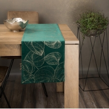 OBRUS BLINK 16 35 X 220 CM CIEMNOZIELONY