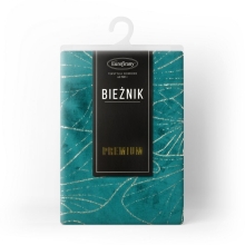 OBRUS BLINK 18 35 X 220 CM CIEMNOTURKUSOWY