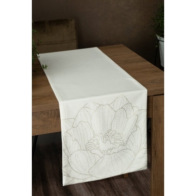 OBRUS BLINK 13 35 X 180 CM BIAŁY