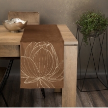 OBRUS BLINK 12 35 X 140 CM BRĄZOWY