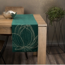 OBRUS BLINK 12 35 X 140 CM CIEMNOZIELONY