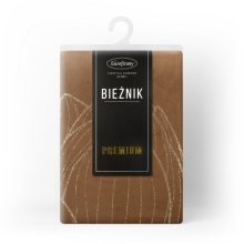 OBRUS BLINK 12 35 X 180 CM BRĄZOWY