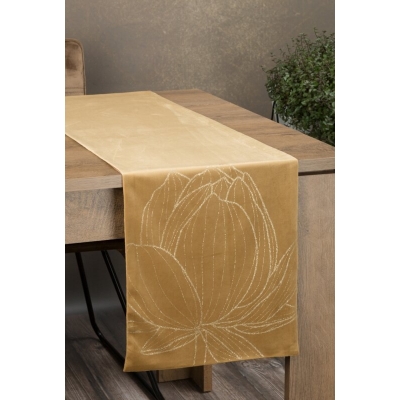 OBRUS BLINK 12 35 X 220 CM MIODOWY