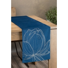 OBRUS BLINK 12 35 X 220 CM GRANATOWY