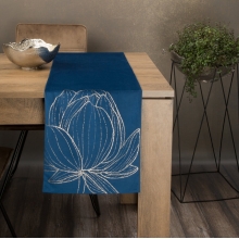 OBRUS BLINK 12 35 X 220 CM GRANATOWY