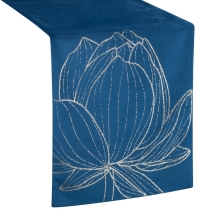 OBRUS BLINK 12 35 X 220 CM GRANATOWY