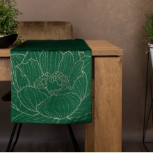 OBRUS BLINK 13 35 X 140 CM CIEMNOZIELONY