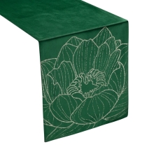 OBRUS BLINK 13 35 X 140 CM CIEMNOZIELONY