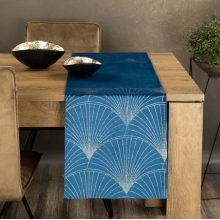 OBRUS BLINK 14 35 X 140 CM GRANATOWY