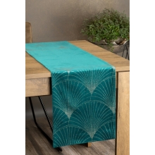 OBRUS BLINK 14 35 X 140 CM CIEMNOTURKUSOWY