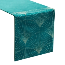 OBRUS BLINK 14 35 X 140 CM CIEMNOTURKUSOWY